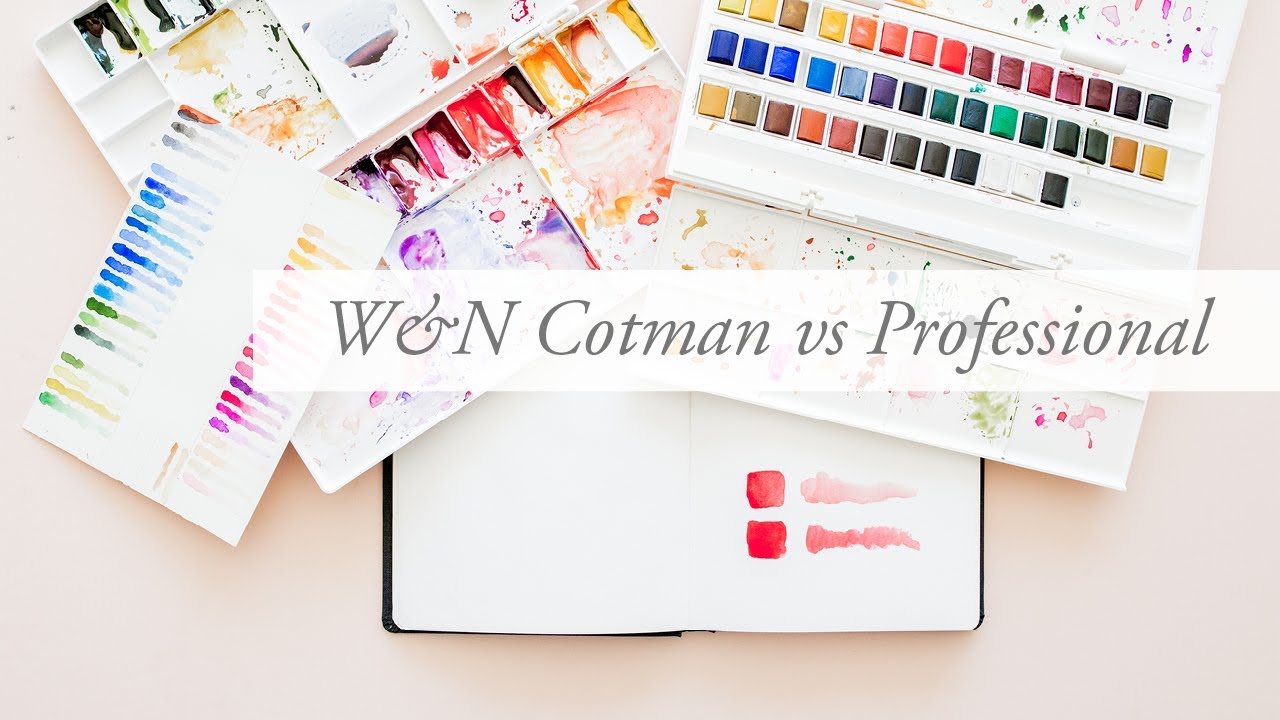 Winsor & Newton Professional vs Cotman, wat zijn de verschillen