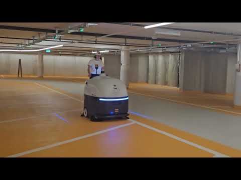 CoRobots SC80 Reinigunsroboter Vorführung gesteuerte Reinigung