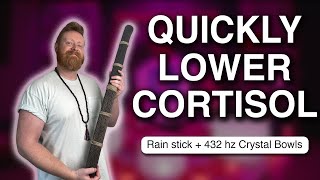 Quickly Lower Cortisol Levels | 432hz Relaxing Sound Bath to Recover