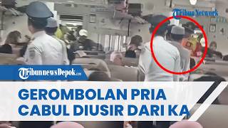 Goda Penumpang Wanita dengan Kata kata Kotor, Gerombolan Pria Cabul Diturunkan Paksa dari Kereta