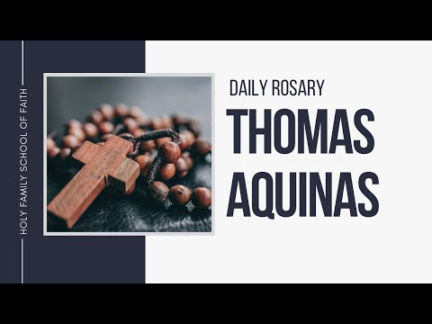 [Daily Rosary Meditations] Thomas Aquinas