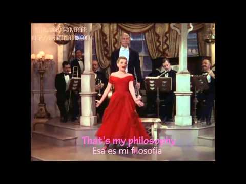 Judy Garland - I don't care (English and Spanish Lyrics)