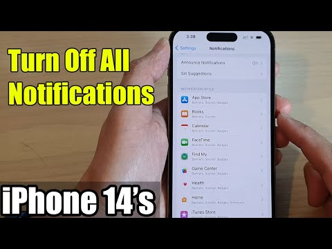 iPhone 14's/14  Pro Max: How to Turn Off All Notifications