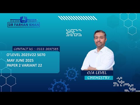 O Level Chemistry Past Paper 5070 - MAY JUNE 2025 VARIANT 22 (ENGLISH/URDU)