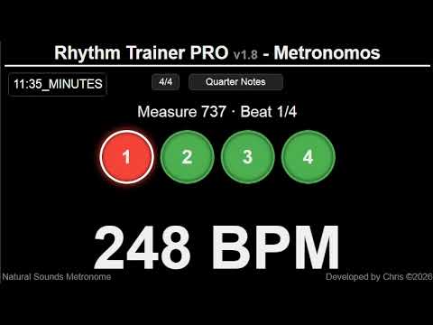 Metronome 248 BPM (Accented 1st Beat)