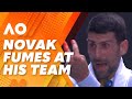 Novak Djokovic blows up and YELLS at his own team: 2024 Australian Open | Wide World of Sports