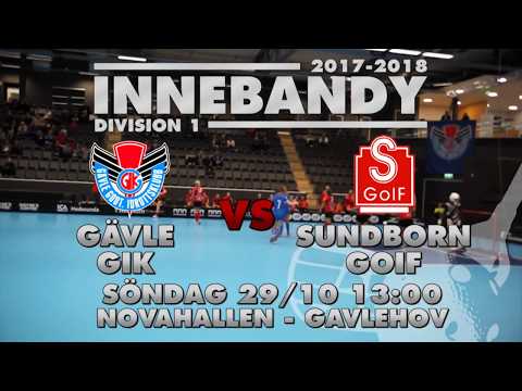 GÄVLE GIK vs SUNDBORN GOIF söndag den 29/10 13:00 i NovaHallen - Gavlehov