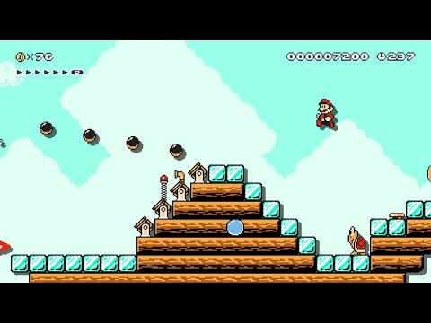 Super Mario Maker 2 🔧 Rocky Wrench's Doom Ship on Ice 🔧 by YCG