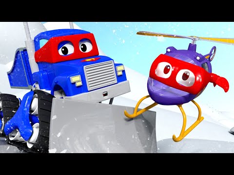 Carl der Super Truck Revival - Der Schneepflug - Lastwagen Zeichentrickfilme für Kinder 🚓 🚒