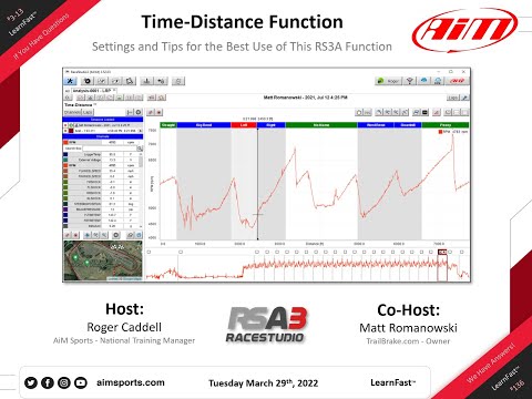 3-13 Race Studio 3 Time-Distance Function with Matt Romanowski - 3/29/2022