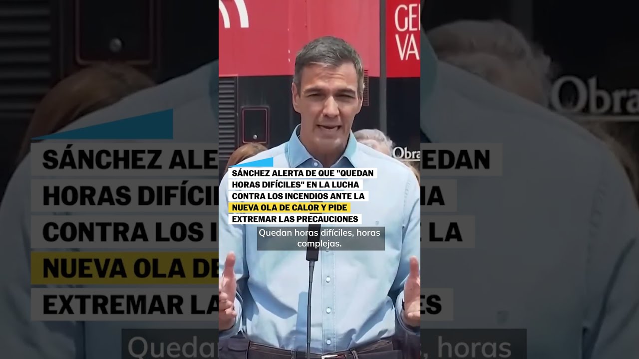 Sánchez : «Quedan horas difíciles»