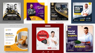30+ Digital Marketing Agency Social Media Post Photoshop Tutorial