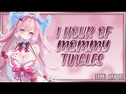 【3DIO ASMR】♡ 1 Hour Of SWEET Tingles ♡ Sleep Aid, Kisses, Close Whispers
