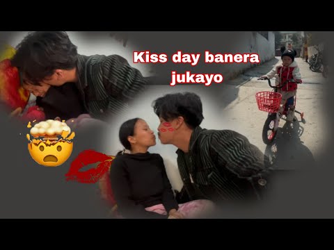 Kiss day banera Muna le molai jukayo 😤||Xori ko reactions Kiss day ko din 🤭