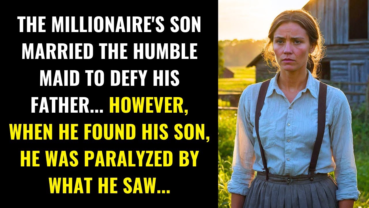 THE MILLIONAIRE'S SON MARRIED THE CLEANER... BUT HIS FATHER WAS SHOCKED WHEN HE SAW HIM...