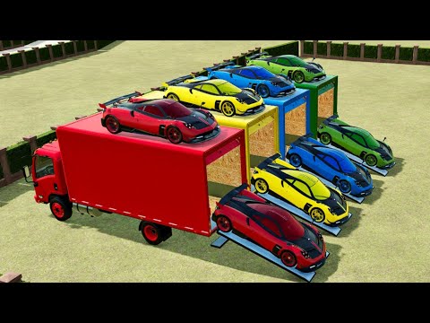 LOAD & TRANSPORT PAGANI HUAYRA WITH ISUZU TRUCK - Farming Simulator 22