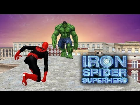 ► Rope Superhero Flying Spider Rescue - Iron Spider Superhero Battle