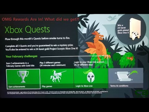 Rewards for Xbox Live and Xbox Game Pass Quests February 2018
