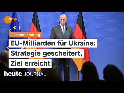 heute journal from December 19, 2025: Loan for Ukraine, Putin reacts, German women in Epstein files