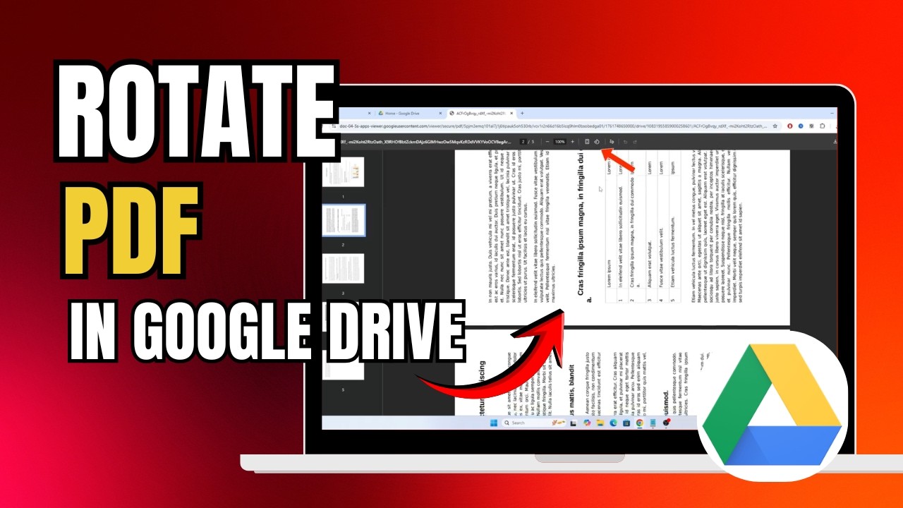 How To Rotate PDF in Google Drive | Fix Upside-Down Pages