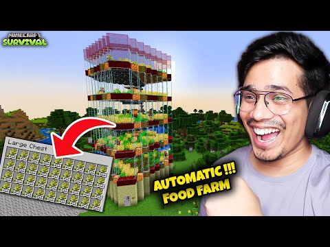 I Made ULTIMATE FOOD FARM In Minecraft Survival 😍