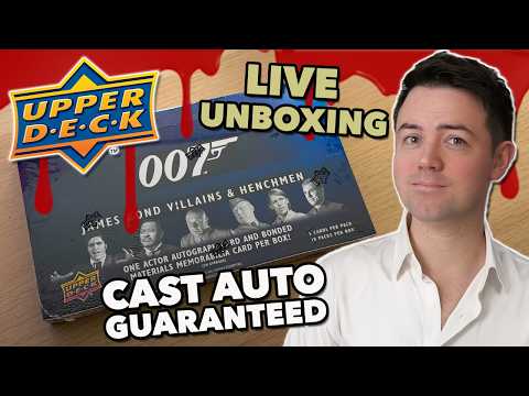 LIVE UNBOXING | James Bond Villains and Henchmen Trading Cards | CAST AUTOGRAPH GUARANTEED