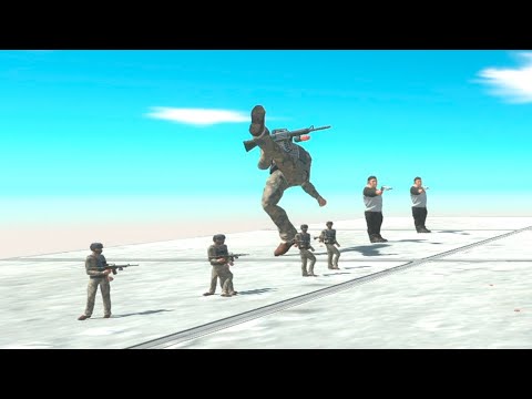 GIANT COMMANDO BO SQUAD vs EVERY UNIT   Animal Revolt Battle Simulator