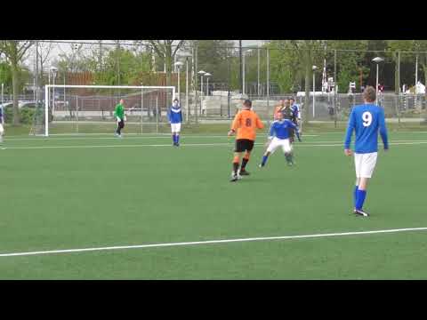 Highlights Rivierwijkers 7 - VV De Meern 10, gespeeld op 28.4.2018, uitslag 2-6