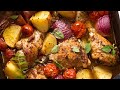 Mediterranean Baked Chicken Dinner Lemon Garlic Chicken Potato Bake