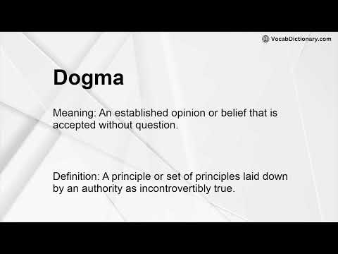 Dogma Meaning