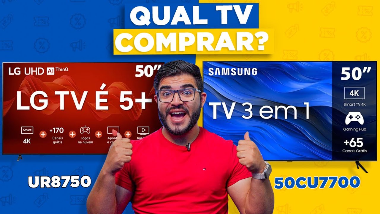 COM ELAS! Smart TV 5 em 1 da LG vs Smart TV 3 em 1 da Samsung! Qual comprar em 2024? COMPARATIVO