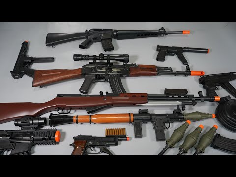 AK47 and Zombie Apocalypse Survival style Toy Gun Airsoft Nerf Gun - Realistic Toy Guns Collection
