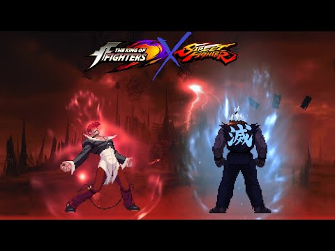 Oni Akuma Vs Orochi Iori (Wild Iori) - Street Fighter X The King of Fighters - Capcom Vs SNK 3 MUGEN