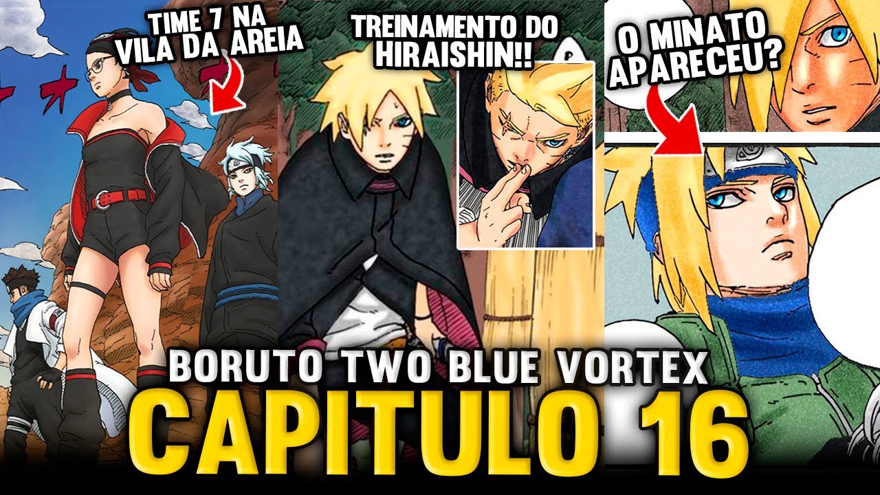 BOMBA! TIME 7 VAI SALVAR O GAARA E BORUTO TREINA IGUAL MINATO EM BORUTO TWO BLUE VORTEX - CAP 16