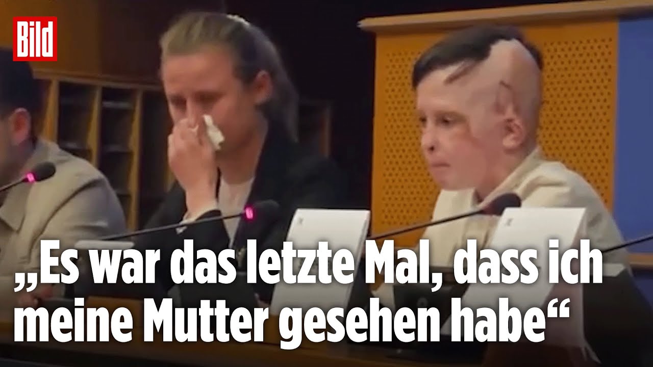 TRÄNEN IM EUROPAPARLAMENT: Ukrainischer Junge (11) erzählt vom Verlust seiner Mutter im Krieg