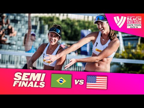 Duda / Ana Patrícia vs. Cannon / Sponcil - Semi Final Highlights Cape Town 2022 #BeachProTour