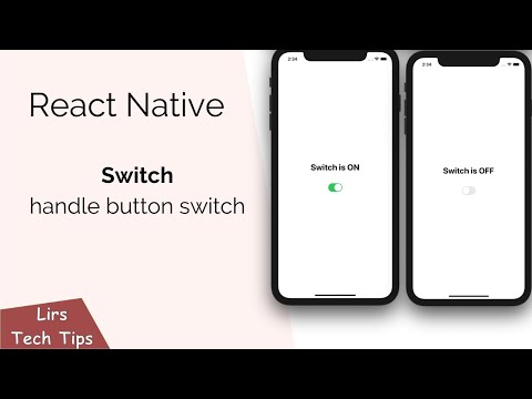 React Native Handle Button Switch