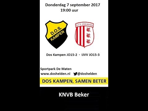 Doshelden Kampen: 07-09-2017 Dos Kampen JO15-2 - IJVV JO15-2 (2-2)