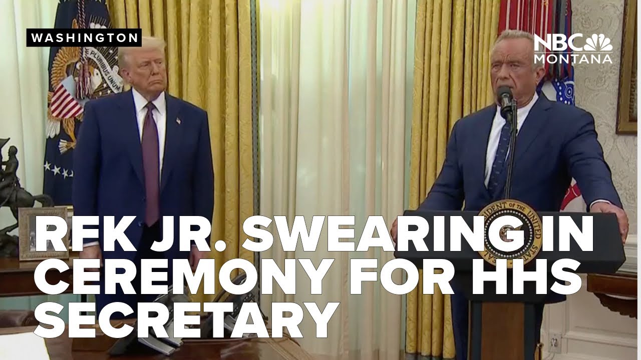 RFK Jr.’s full swearing-in ceremony for HHS Secretary in the Oval Office