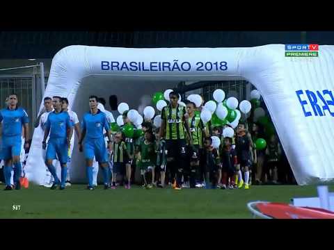 América 2x1 Vitória - Brasileirão 2018 - América MG 106 anos