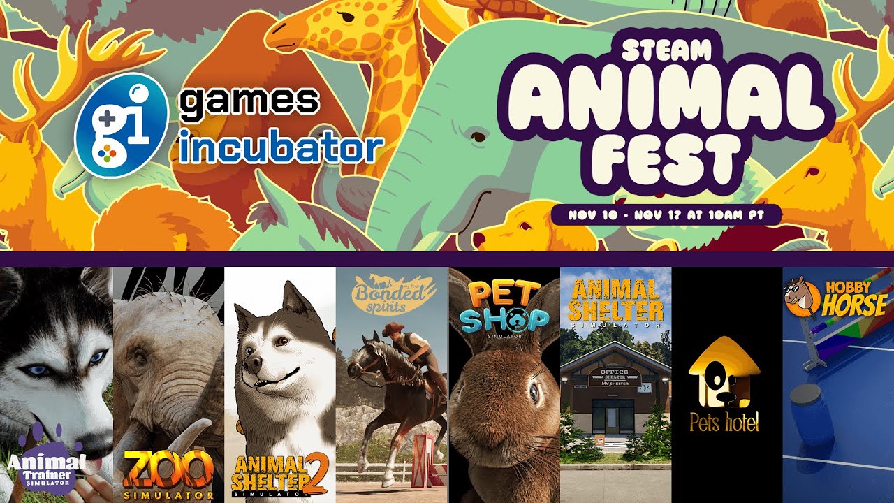 Steam Animal Fest | Games Incubator