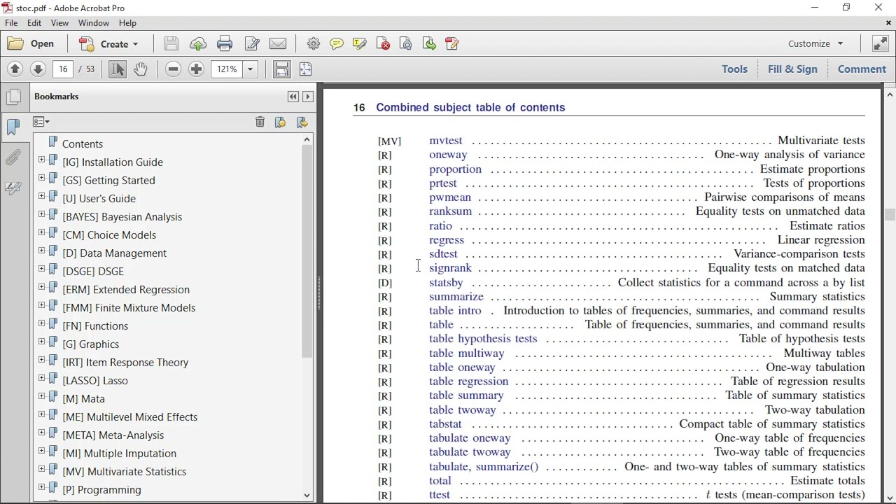 PDF documentation in Stata 17
