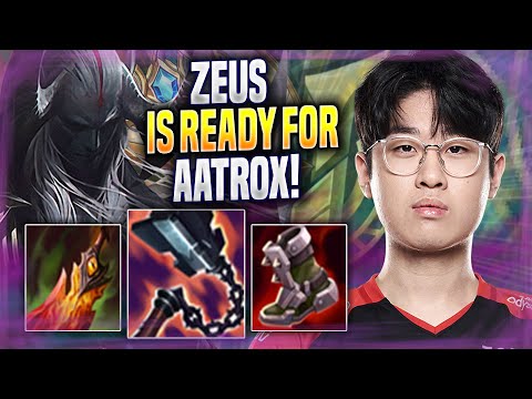 ZEUS IS READY TO PLAY AATROX! - T1 Zeus Plays Aatrox TOP vs Gragas! | Season 2022