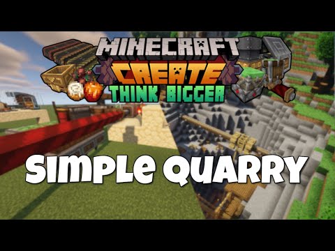 Minecraft Create Mod Tutorial - Simple Quarry Ep 38