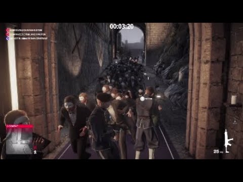 How to get a stampede of people in HIT MAN 2