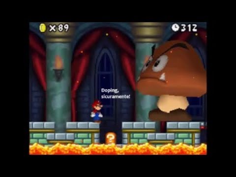 New Super Mario Bros. (NDS) - World 4 - Mini Mario Vs Mega Goomba