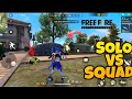 solo vs squad rank match garena free fire 🔥😈