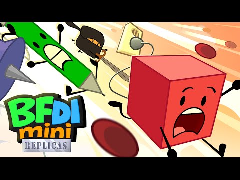 "Can I copy your homework a little?" — BFDI MINI REPLICAS