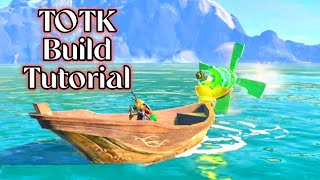 Zelda Tears Of The Kingdom Boat Build Tutorial. TOTK Builds