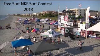 preview picture of video 'Free Surfing NKF Surf Contest 2013 - Cocoa Beach Pier'